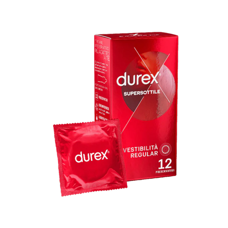 Durex Profilattico Supersottile Regular 12 Pezzi