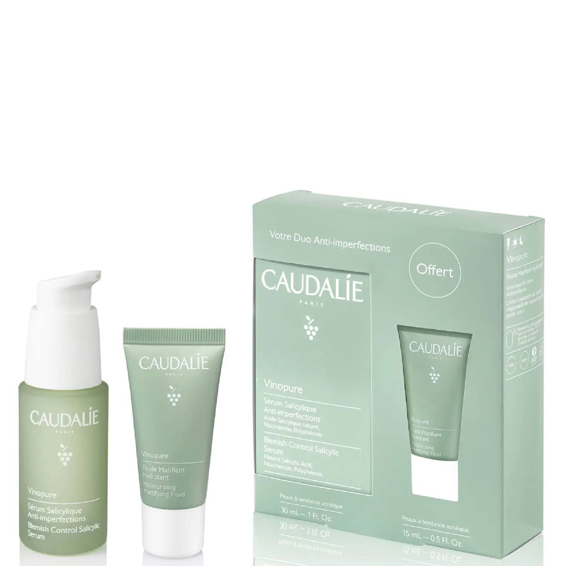 Caudalie Vinopure Cofanetto Siero 30ml + Fluido 15ml