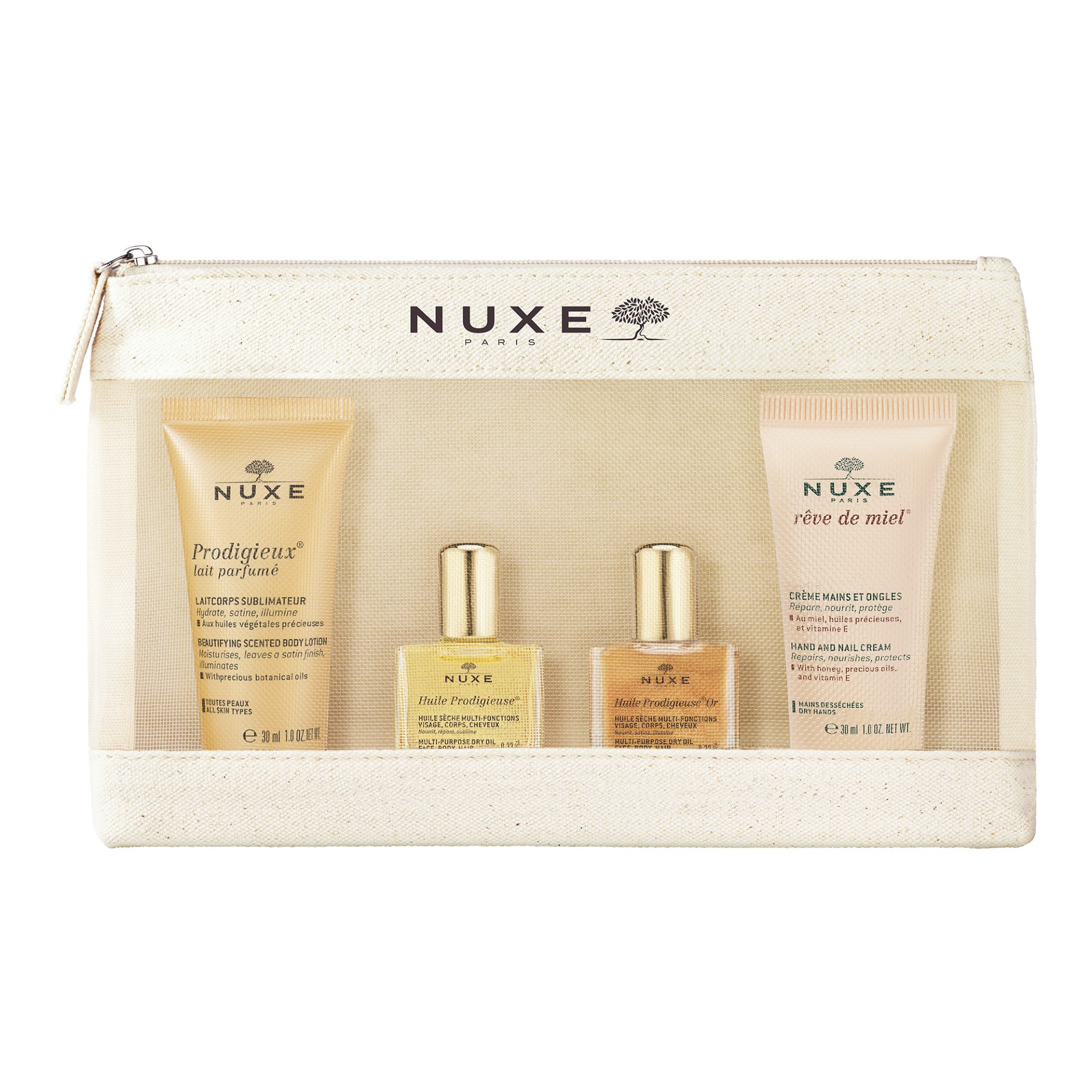 image - 988672390 - NUXE TROUSSE VOYAGE PRODIGIEUX 2024 SHOWER OIL 30 ML + HUILE PRODIGIEUSE 10 ML + LE PARFUM 15 ML + BODY LOTION 30 ML - 4778065_1.jpg
