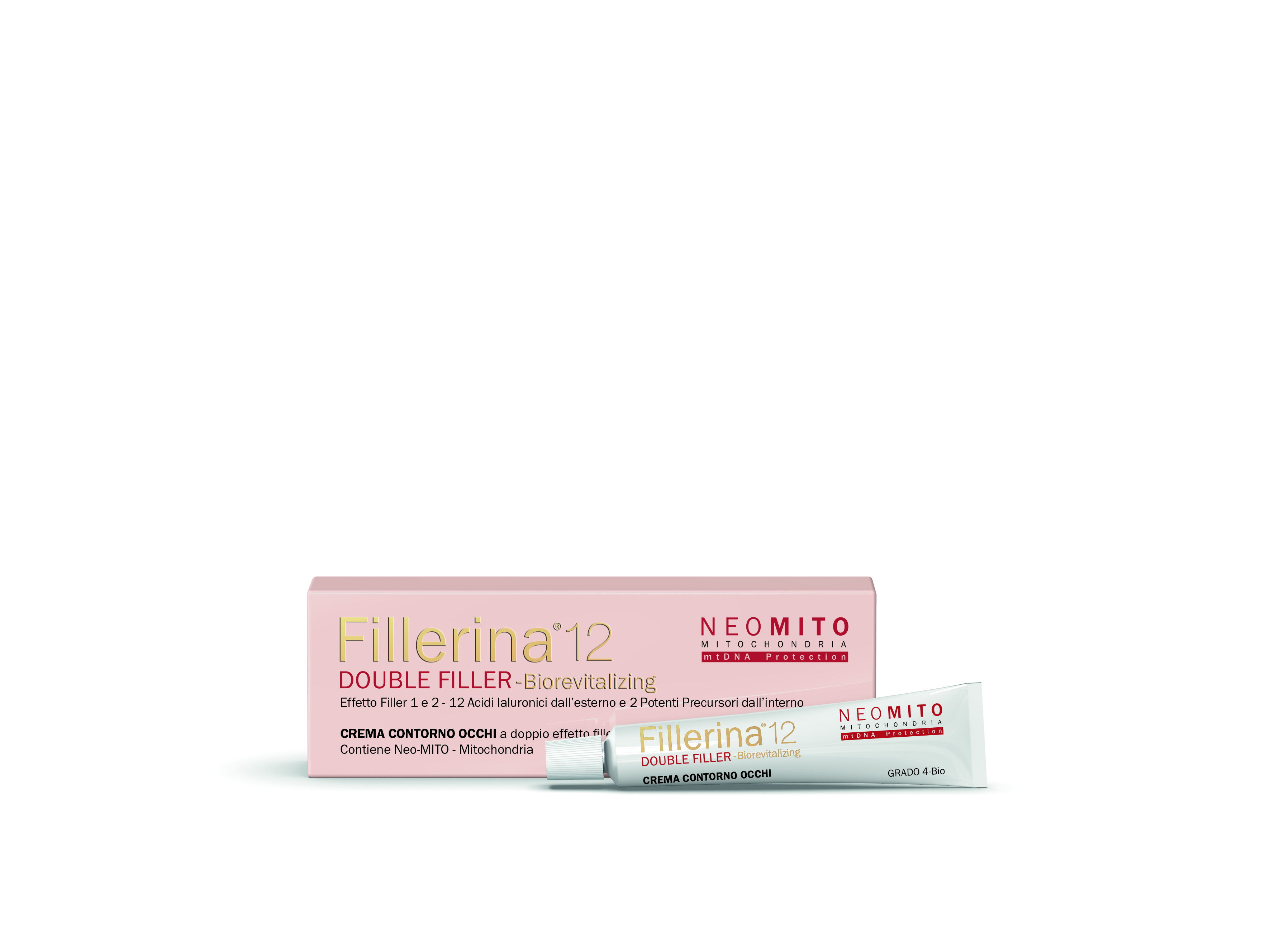 Fillerina 12 Double Filler Neo Mito Biorevitalizing Crema Contorno Occhi Grado 4 15ml