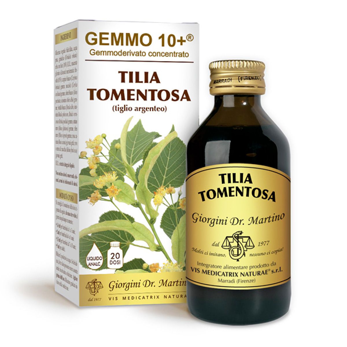 Dr. Giorgini Gemmo 10+ Tilia Tormentosa Integratore Di Tiglio Argenteo 100ml