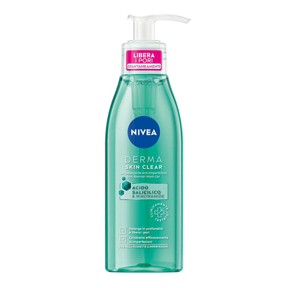 Nivea Derma Skin Clear Gel detersione Viso Contro le imperfezioni 150ml