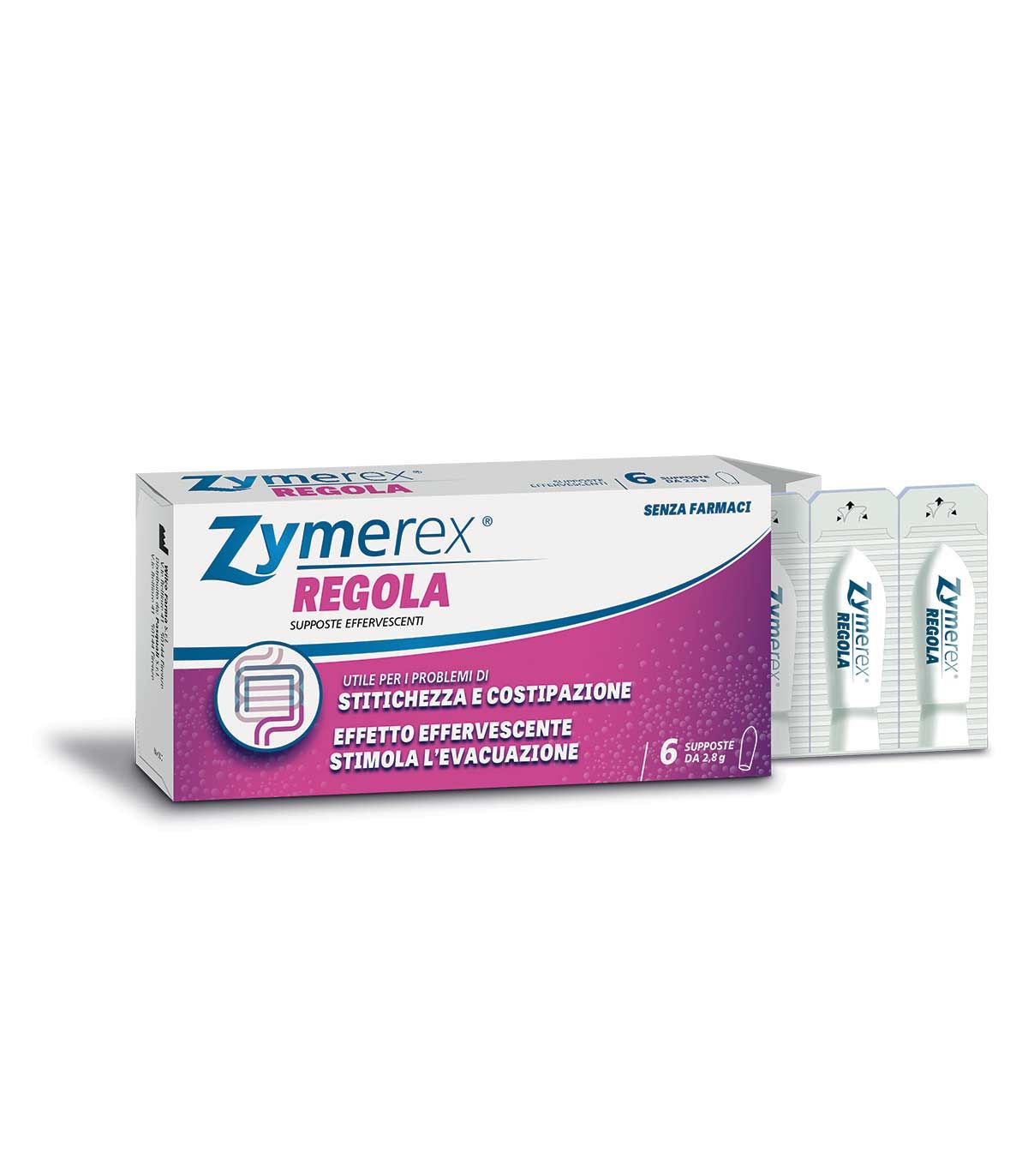 Zymerex Regola Supposte Effervescenti 6 Pezzi