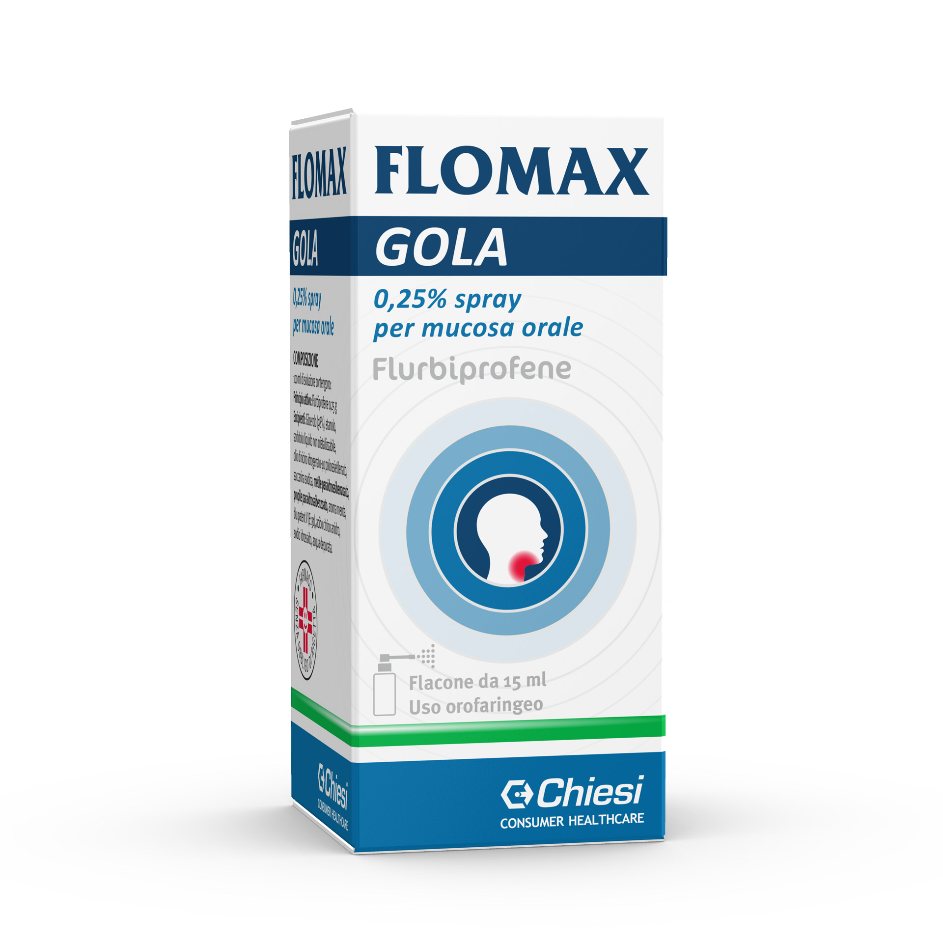 Flomax Gola 0,25% Spray Mucosa Orale Flurbiprofene 15ml