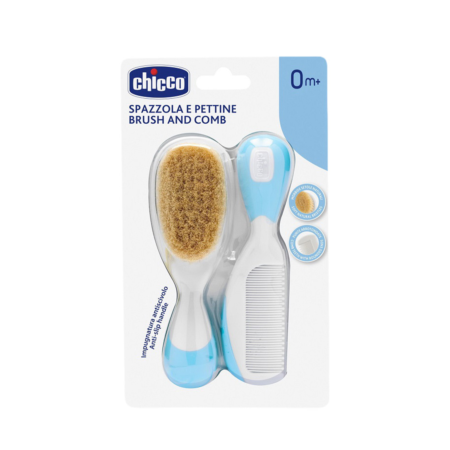 image - 924729383 - Set per la cura dei capelli del neonato con spazzola a setole morbide e pettine a punte arrotondate, delicati sulla cute. - 7883680_2.jpg