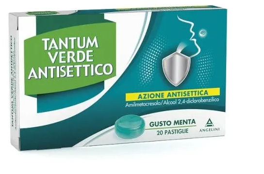 Tantum Verde Antisettico Gusto Menta 20 Pastiglie