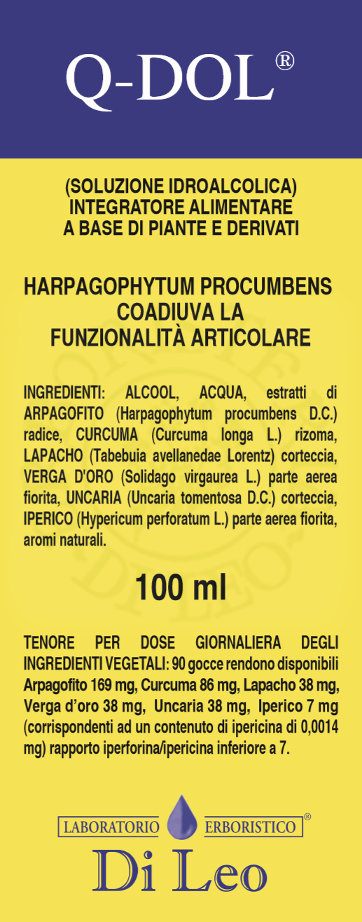 Di Leo Q-dol Integratore Articolazioni Gocce 100ml