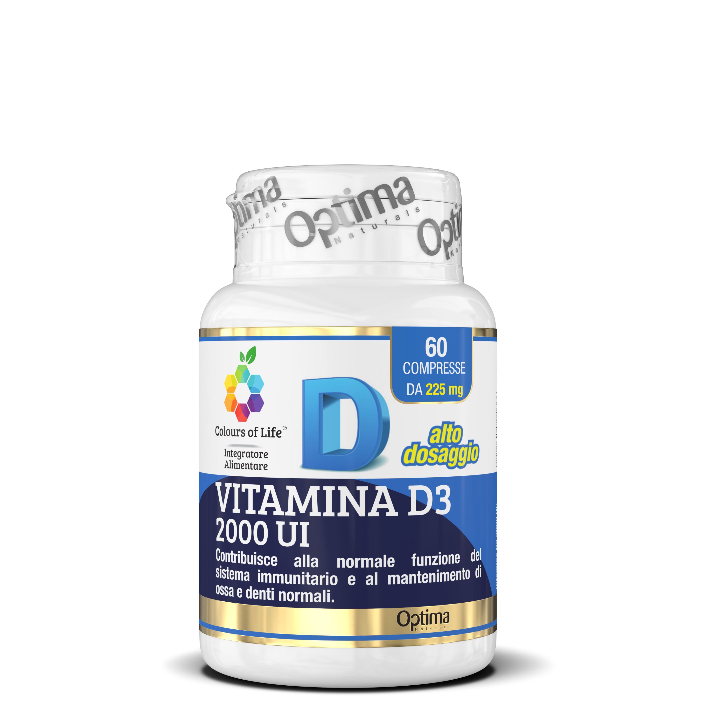 Vitamina D3 2000ui Integratore Ossa 60 Compresse