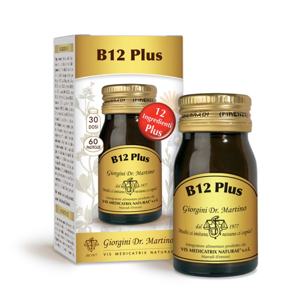 B12 Plus Integratore multivitamine 60 Pastiglie