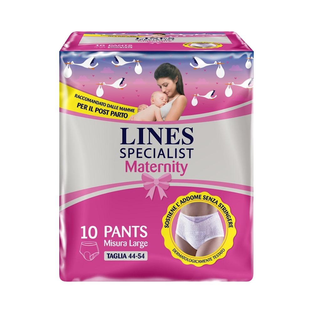 image - 977699925 - LINES SPECIALIST MATERNITY MUTANDINA ASSORBENTE PER PERDITE POST PARTO MISURA LARGE 10 PEZZI - 4755950_2.jpg