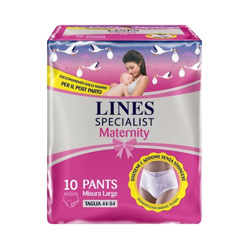 image - 977699925 - LINES SPECIALIST MATERNITY MUTANDINA ASSORBENTE PER PERDITE POST PARTO MISURA LARGE 10 PEZZI - 4755950_2.jpg