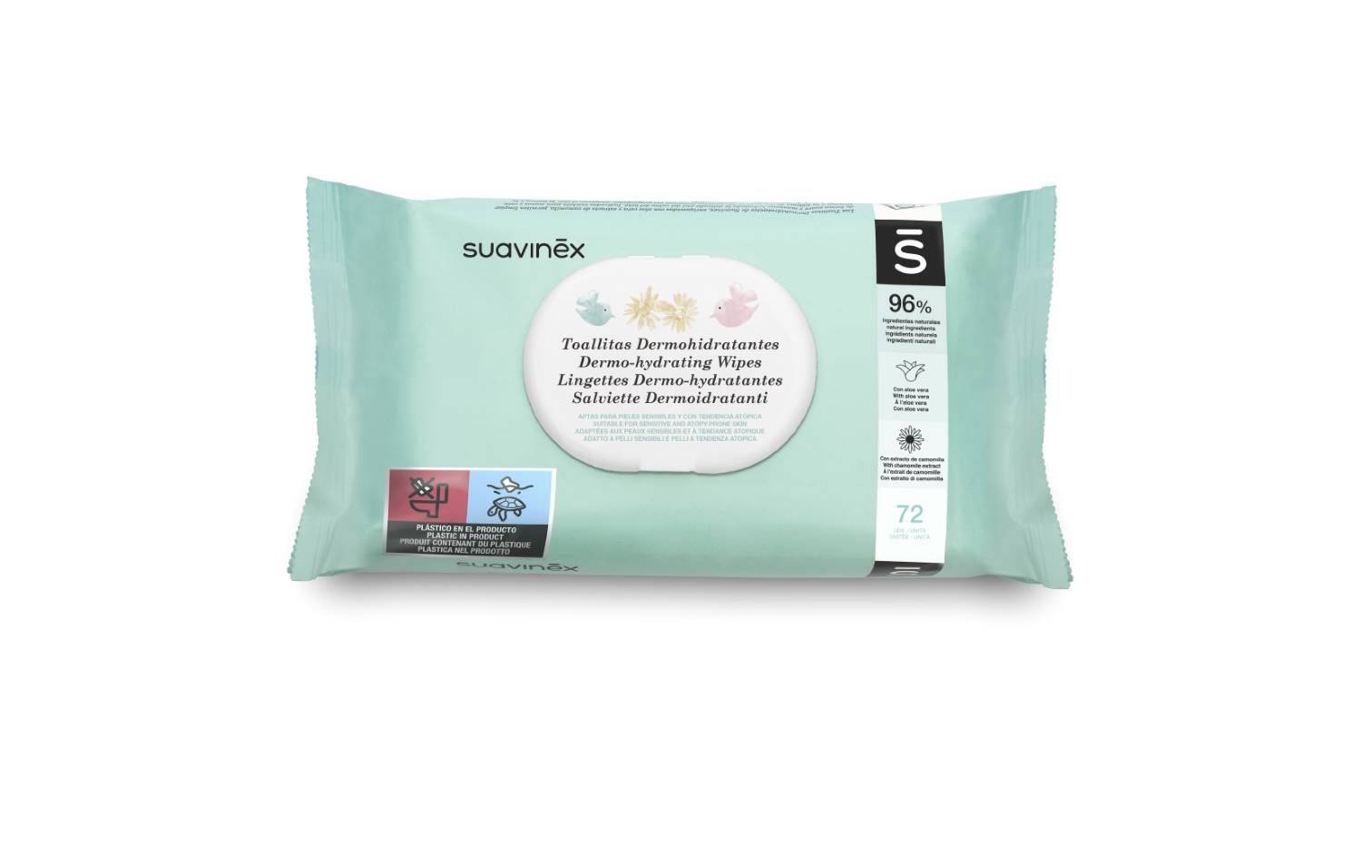 Suavinex Salviette Dermo-idratanti Bambini 72 Pezzi