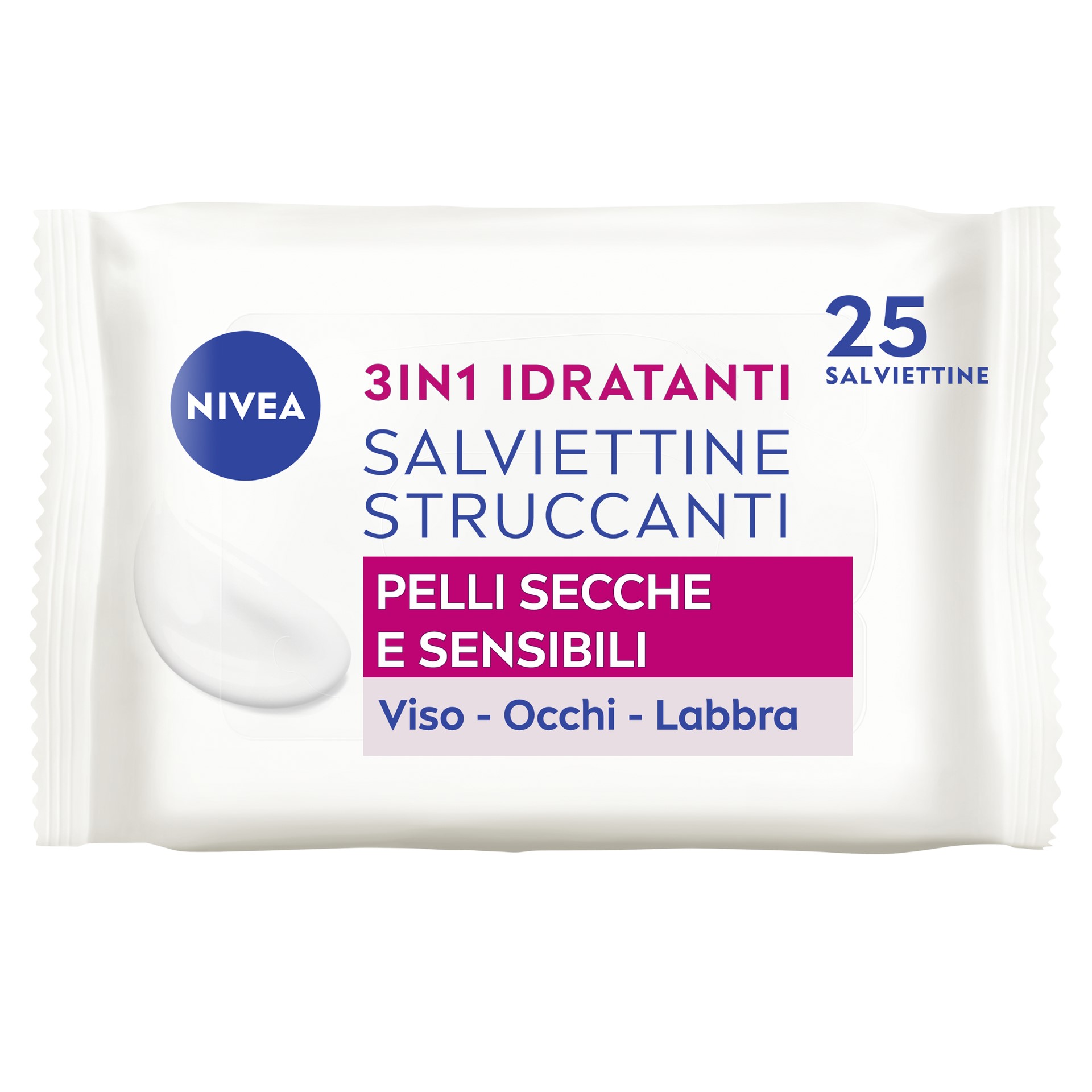 Nivea Visage Salviettine Struccanti Delicate 25 Pezzi
