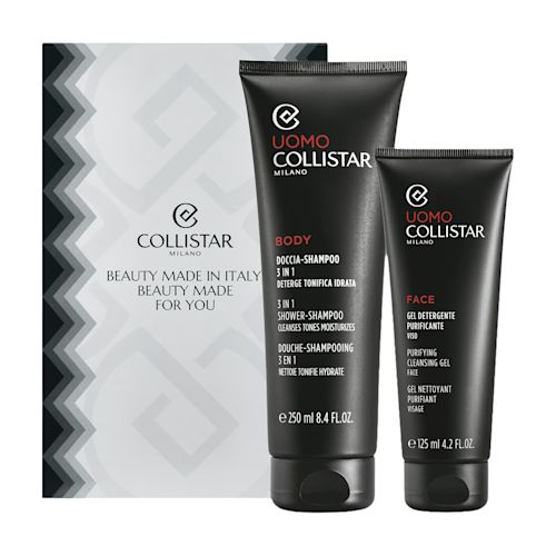 image - 990231084 - Set completo per la routine uomo che combina un doccia-shampoo 3in1 per detergere corpo e capelli con un gel viso purificante al carbone, ideale per rimuovere impurità e sebo. - 4886144_1.jpg