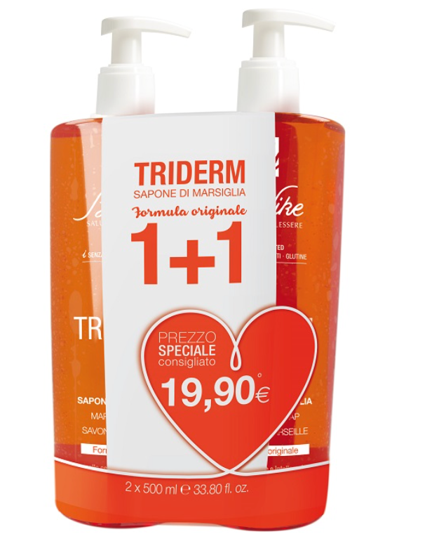 972140786 - TRIDERM SAPONE DI MARSIGLIA BIPACK 2 FLACONI DA 500 ML - 7883473_1.png