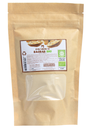 image - 926046614 - Polvere di baobab biologica da 150g, ideale per preparare bevande dissetanti e nutrienti, grazie al suo sapore unico e al contenuto di fibre e vitamina C. - 4867902_1.jpg