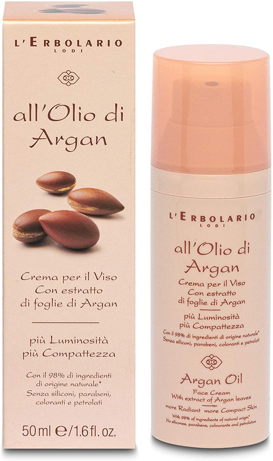 L'erbolario Olio Argan Crema idratazione viso 50ml