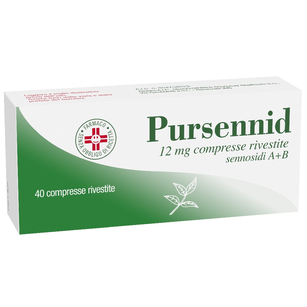 Pursennid Lassativo Stimolante Intestino Stitichezza Occasionale 40 Compresse