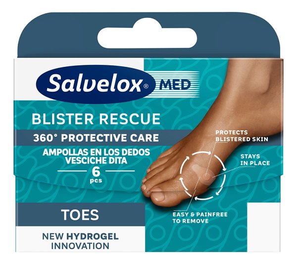 Salvelox Med Cerotto Vesciche Blister Rescue Dita 360gradi Protective Care 6 Pezzi