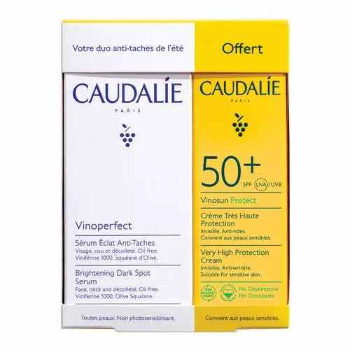 Caudalie Vinoperfect Cofanetto Duo anti-macchie Siero + Crema Solare SPF 50