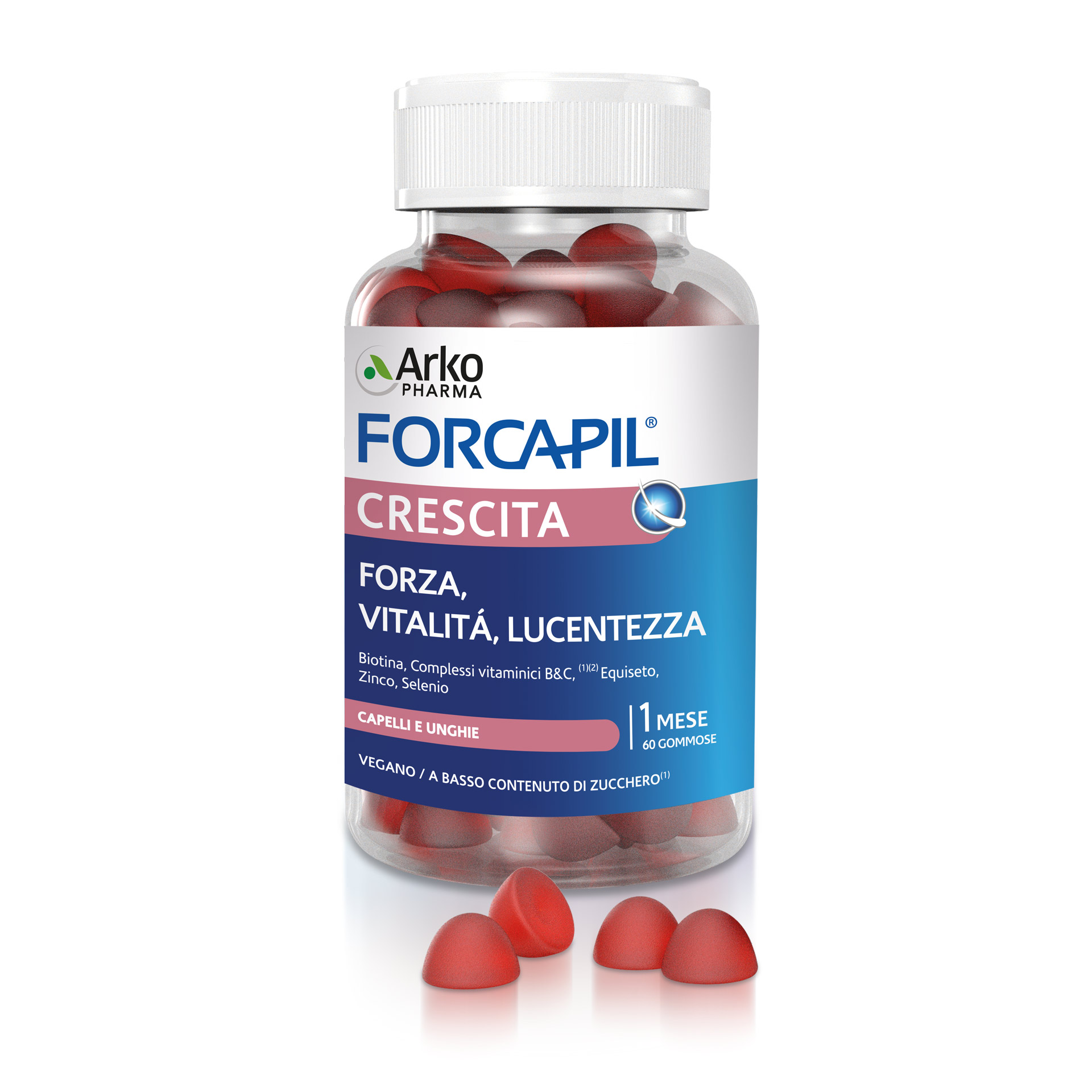 Arkopharma Forcapil Crescita Integratore Capelli E Unghie 60 Gommose
