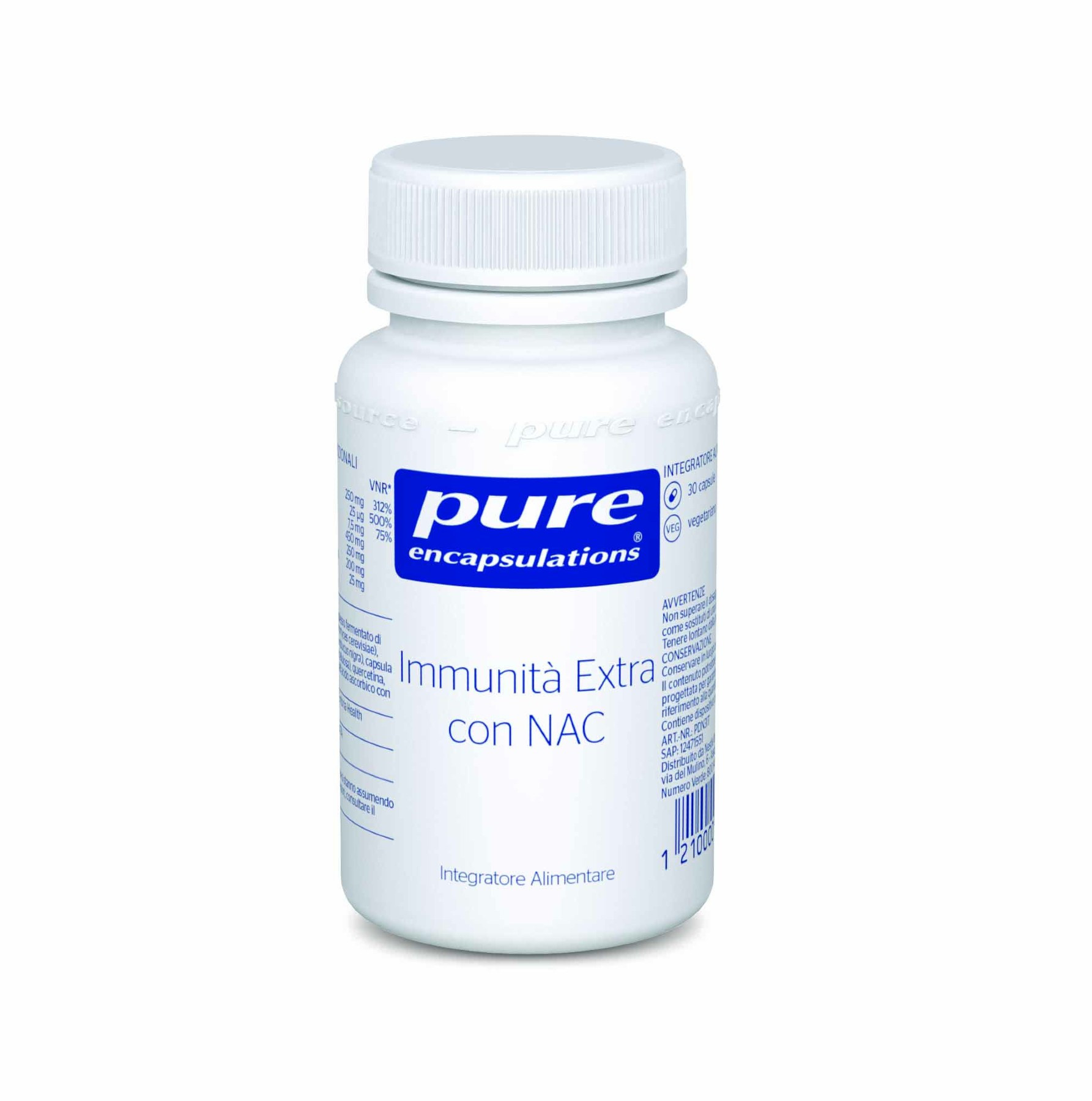 Pure Encapsulations Immunità Extra Integratore Nac 30 Capsule