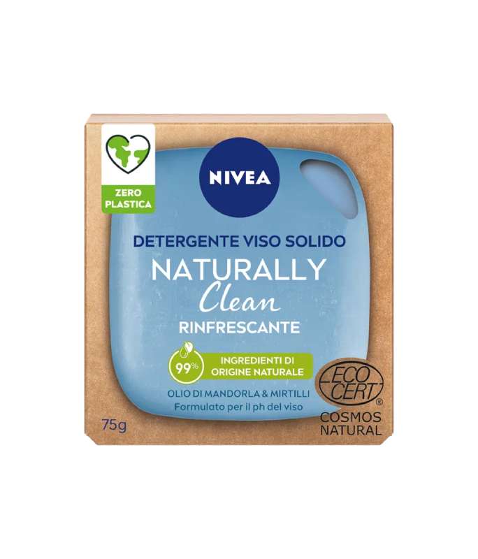 Nivea Naturally Clean Detersione viso Solido Rinfrescante 75g