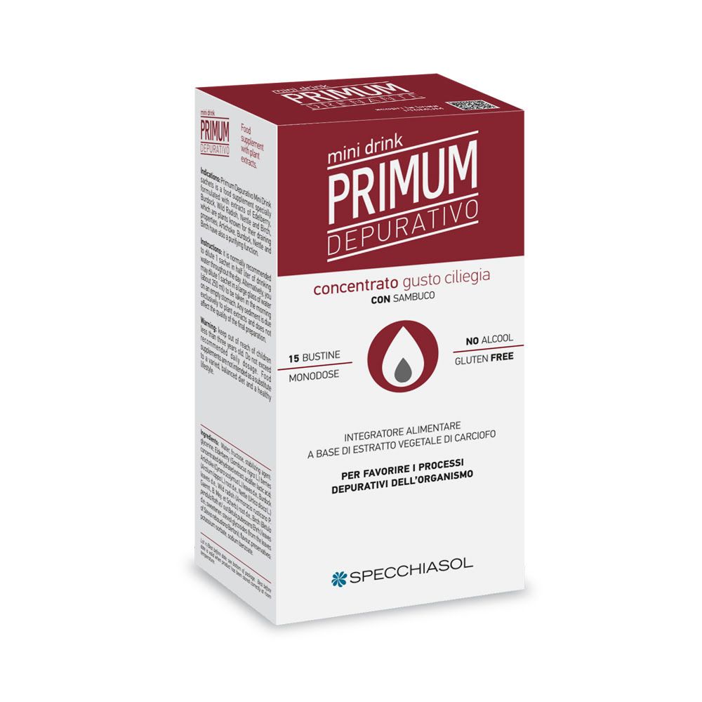 Primum Integratore Depurativo Minidrink Ciliegia 15 Stick