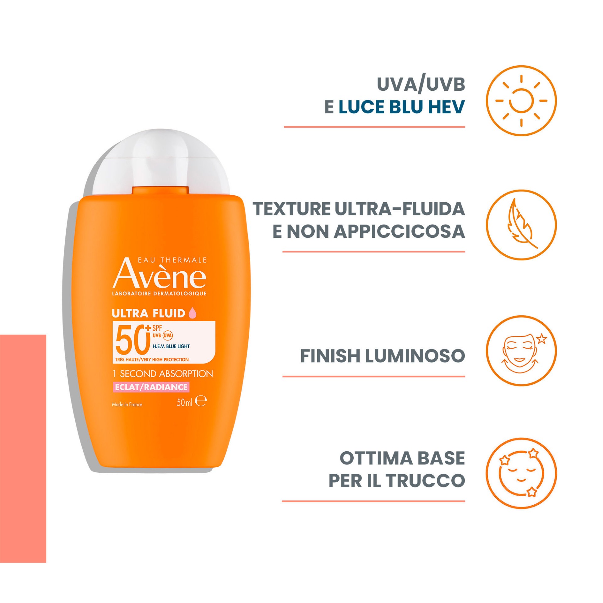 image - 989332883 - EAU THERMALE AVENE SOLARE ULTRA FLUID LUMINOSITA' SPF 50+ 50 ML - 4797508_3.jpg