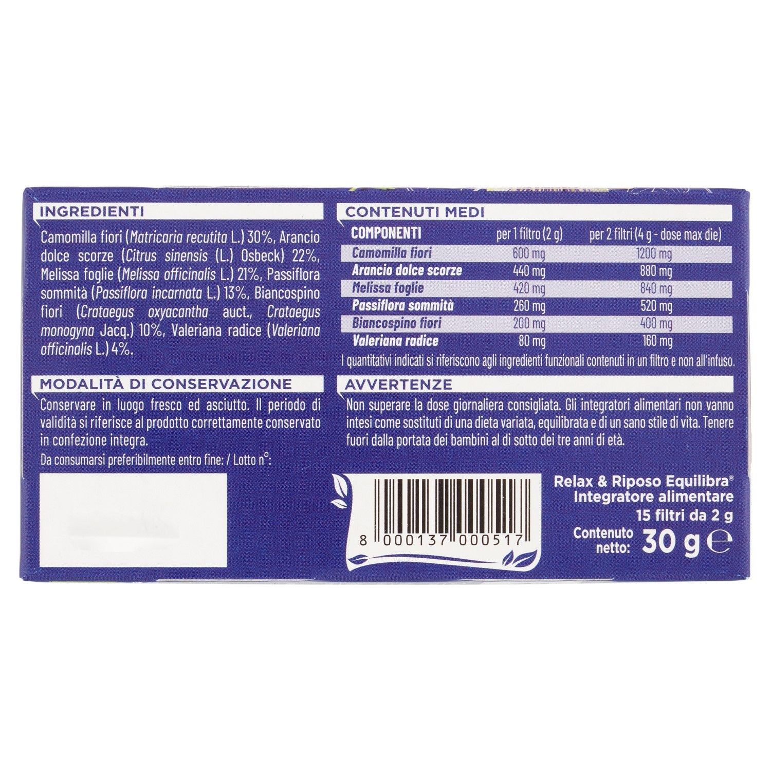 image - 910071238 - Equilibra Tisana Relax e Riposo 15 filtri - 4716513_5.jpg