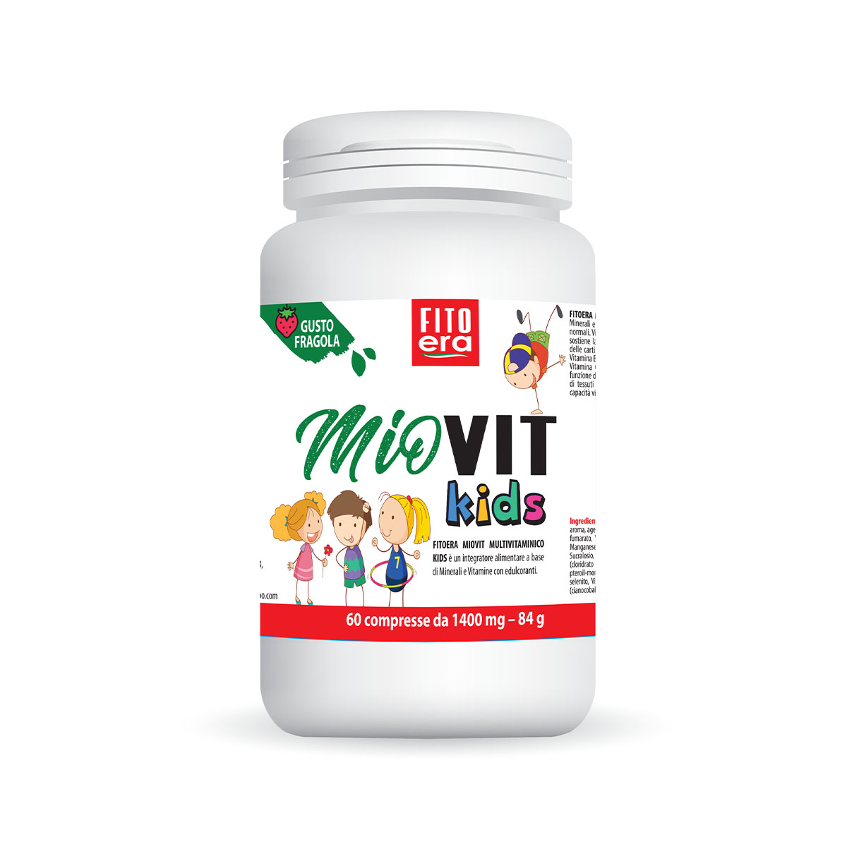 Fitoera Miovit Kids multivitamine Gusto fragola 60 Compresse