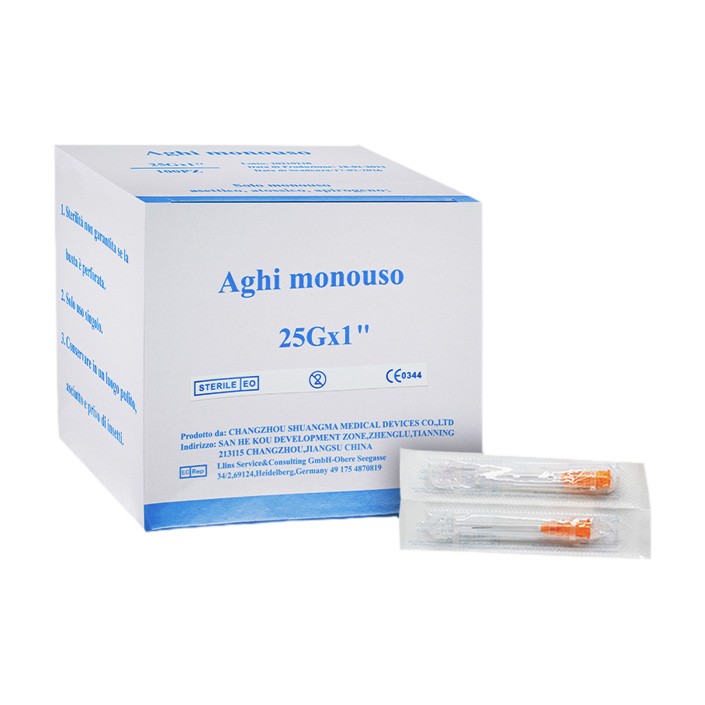 image - 982668117 - Ago ipodermico sterile monouso da 25G x 25 mm con attacco Luer Lock, utilizzato per iniezioni sottocutanee, intramuscolari e endovenose. - 4869761_2.jpg