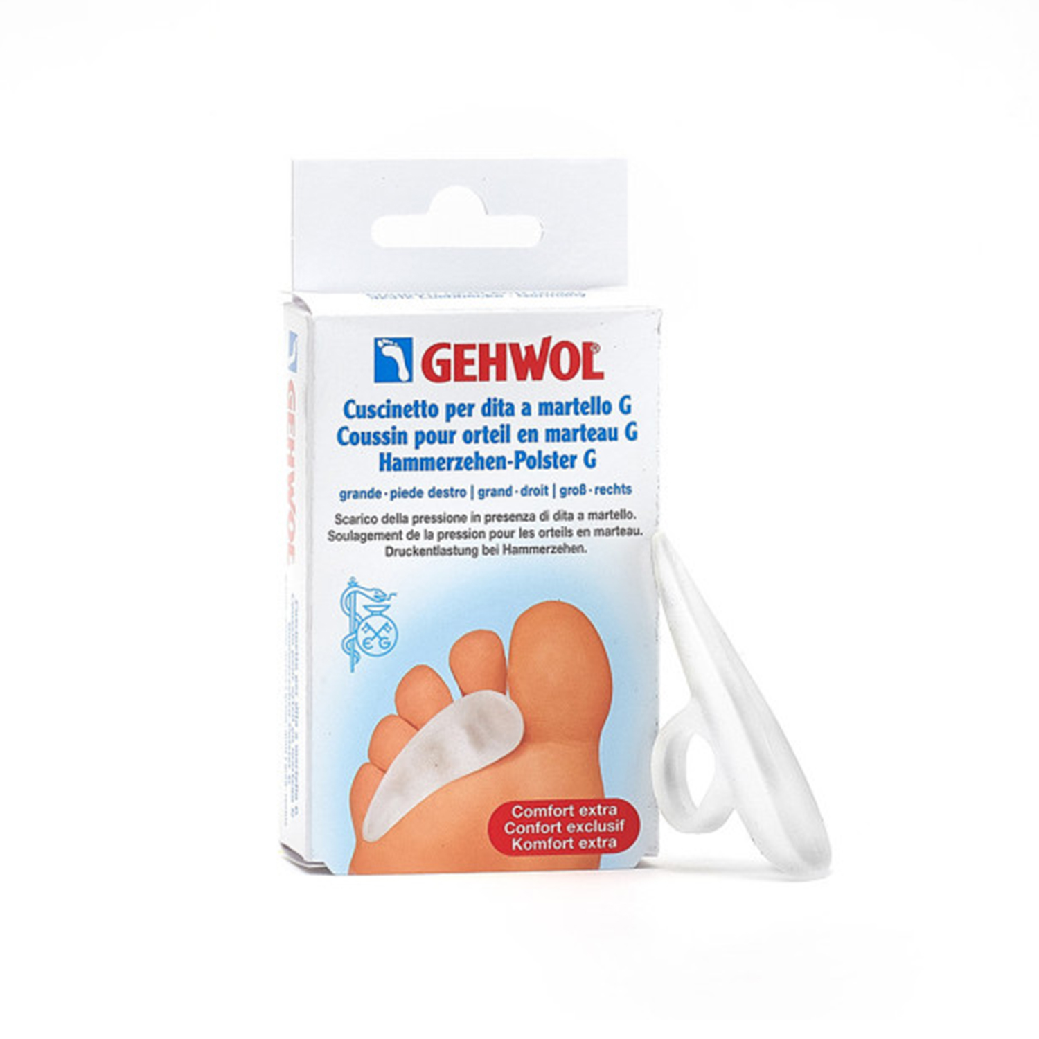 image - 924949249 - Cuscinetto in gel polimerico per il piede sinistro, progettato per prevenire irritazioni cutanee e duroni sui polpastrelli, aumentando la capacit&agrave; di carico del piede. - 4763430_2.jpg