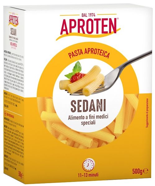image - 987320443 - Pasta aproteica Sedanini da 500g, ideale per chi necessita di una dieta a basso contenuto proteico, sodio, fosforo e potassio. - 4868042_1.jpg