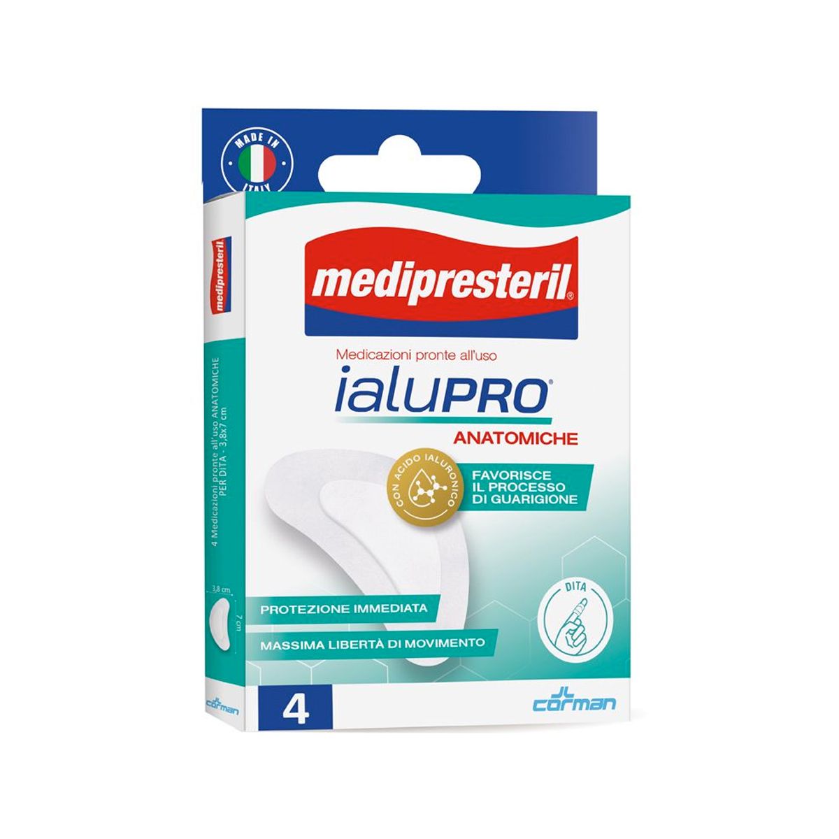 Medipresteril Ialupro Dita Cerotto Classico 3,8x7cm 4 Pezzi