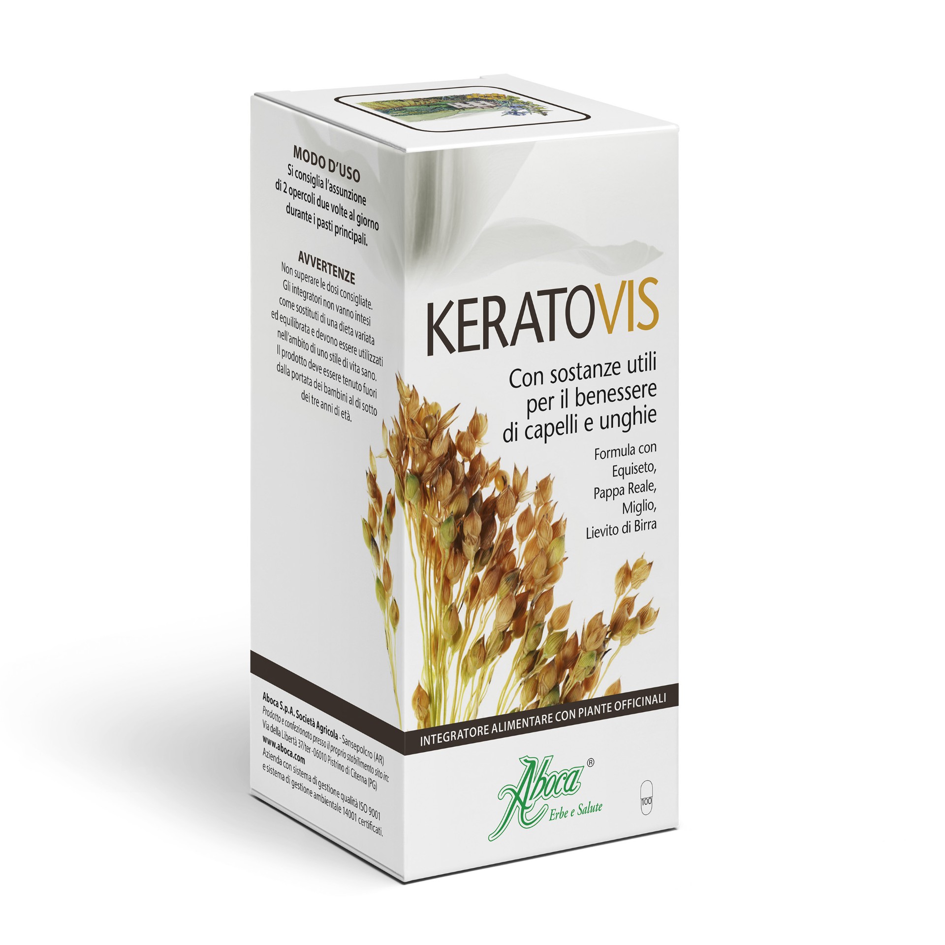 Aboca Keratovis Integratore Capelli Unghie 100 Opercoli