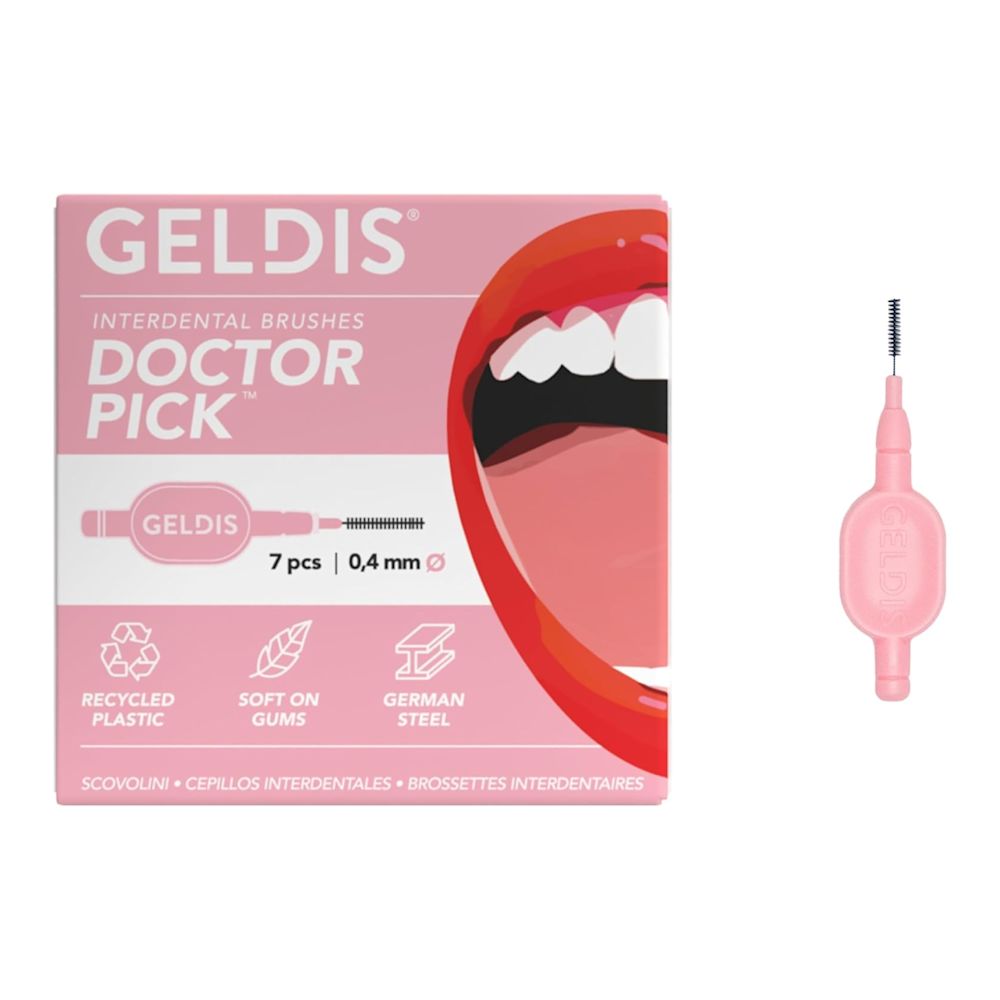 image - 988899961 - GELDIS DOCTOR PICK SCOVOLINI INTERDENTALI 0,4 ROSA 7 PEZZI - 4777683_1.jpg