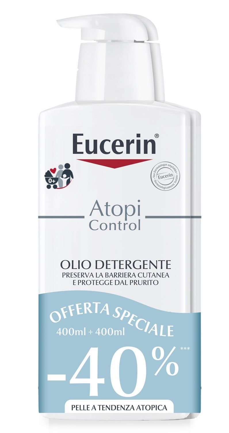 Eucerin Atopicontrol Olio Detergente 2x400ml