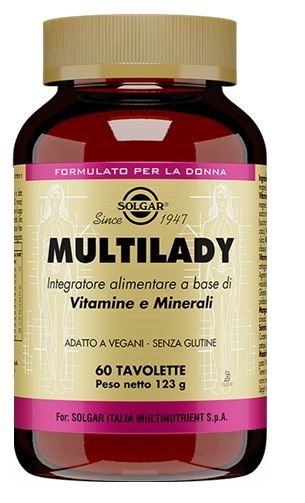 Solgar Multilady Integratore Donna Vitamine E Minerali 60 Tavolette