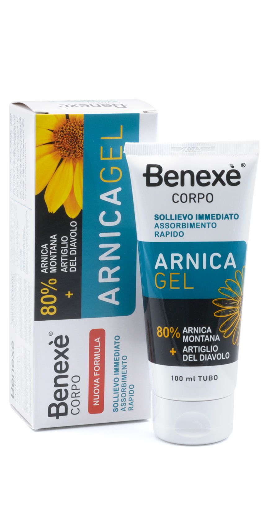 Benexè Corpo Gel Arnica Con 80% Arnica + Artiglio Del Diavolo 100ml