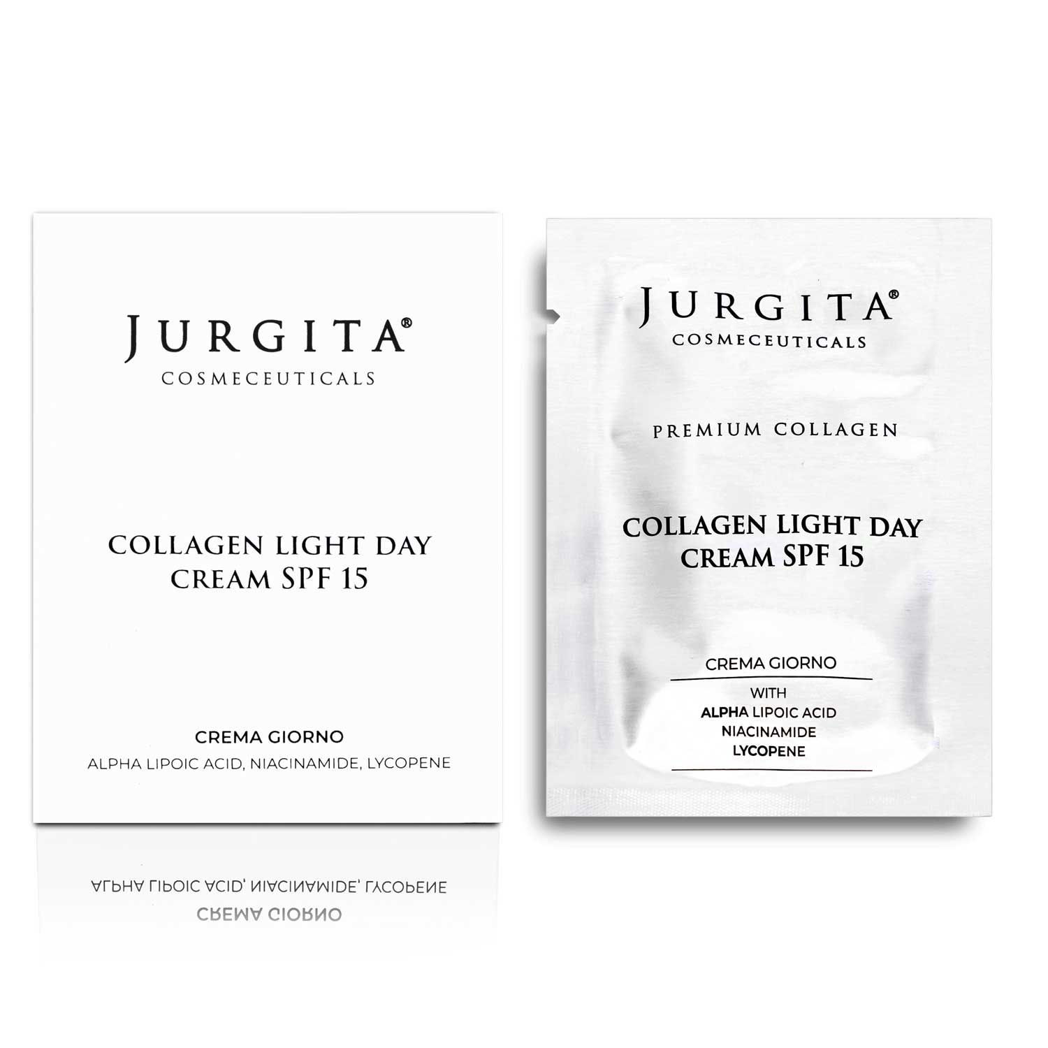 jurgita cosmeceuticals collagen light day cream spf15 10 pezzi uomo