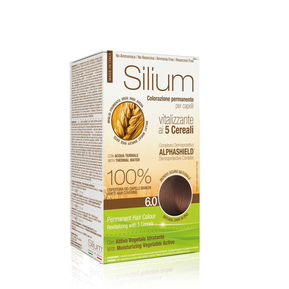 Silium Colorazione Permanente Capelli Crema Biondo Naturale 6.0