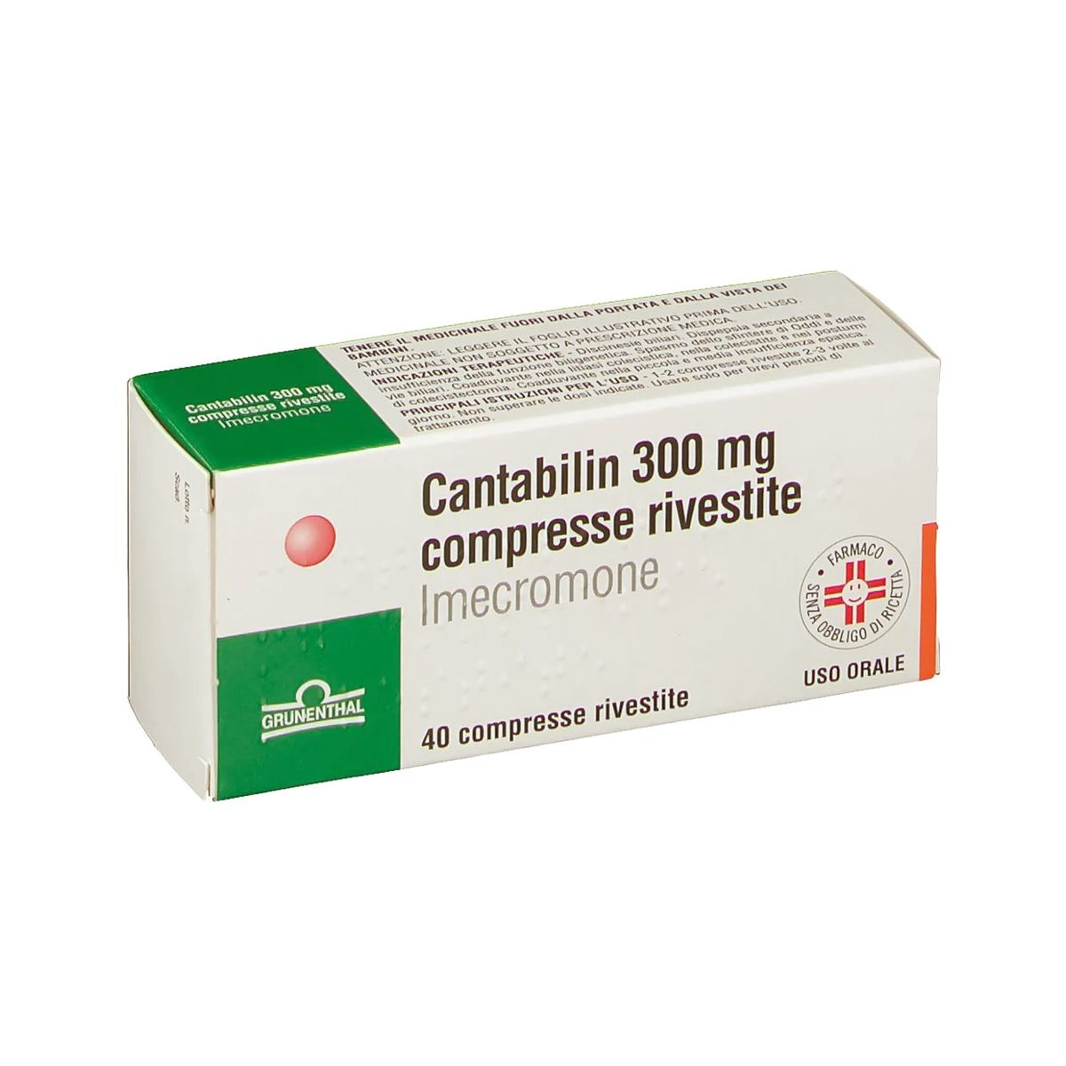 Cantabilin 300mg 40 Compresse Rivestite