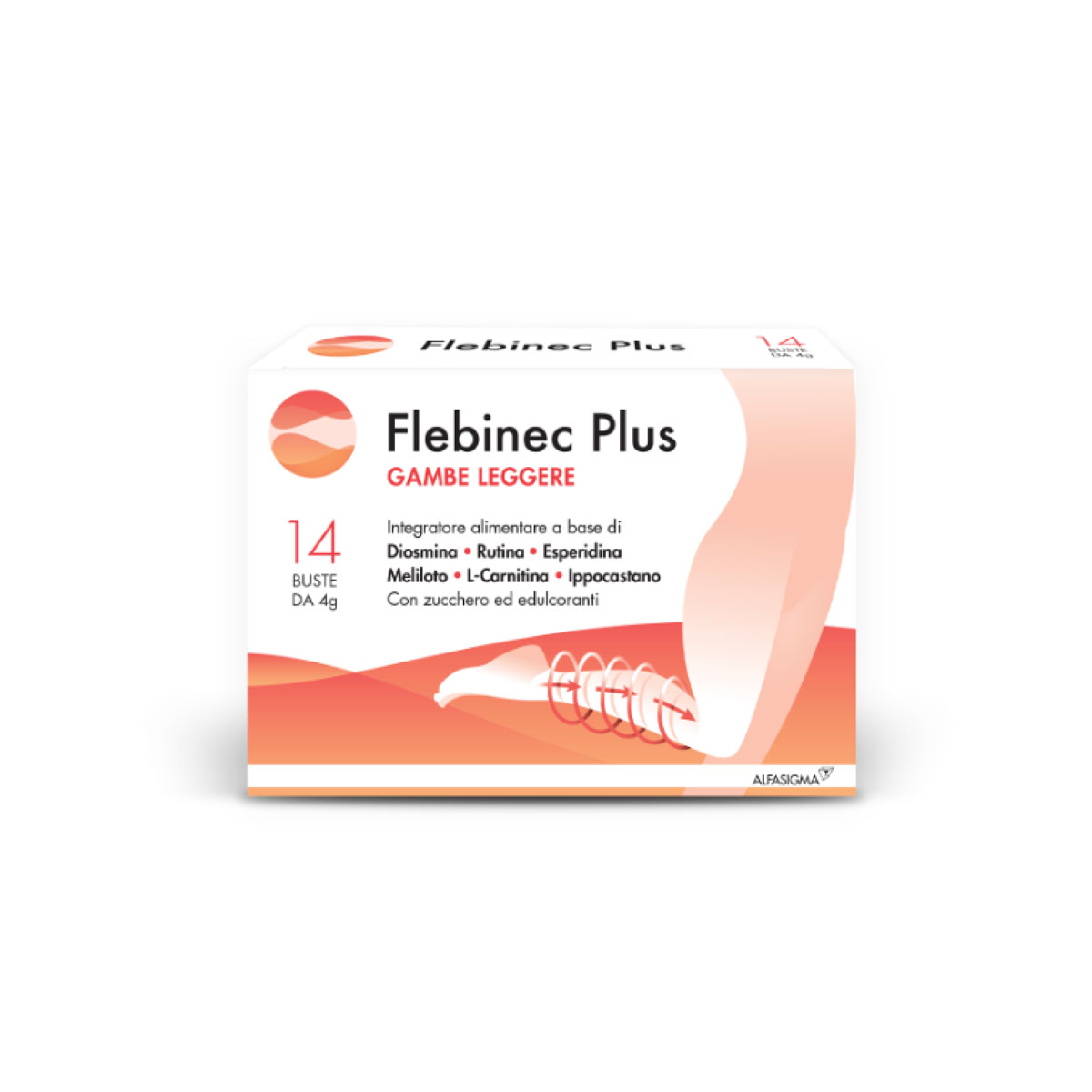 Flebinec Plus Integratore Gambe Pesanti 14 Bustine