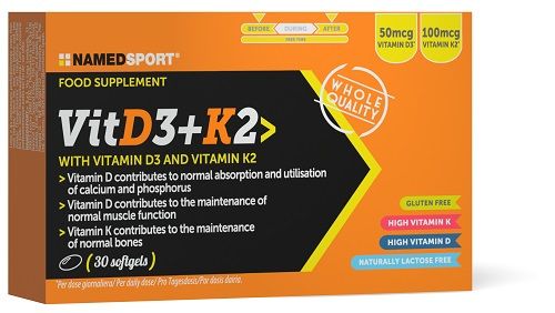 Named Sport Vitd3+k2 Integratore multivitamine 30 Softgels