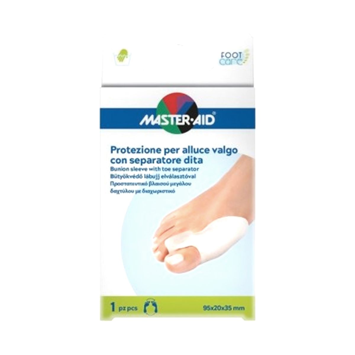 Master-aid Protezione Alluce Valgo Con Separatore Dita 1 Pezzo