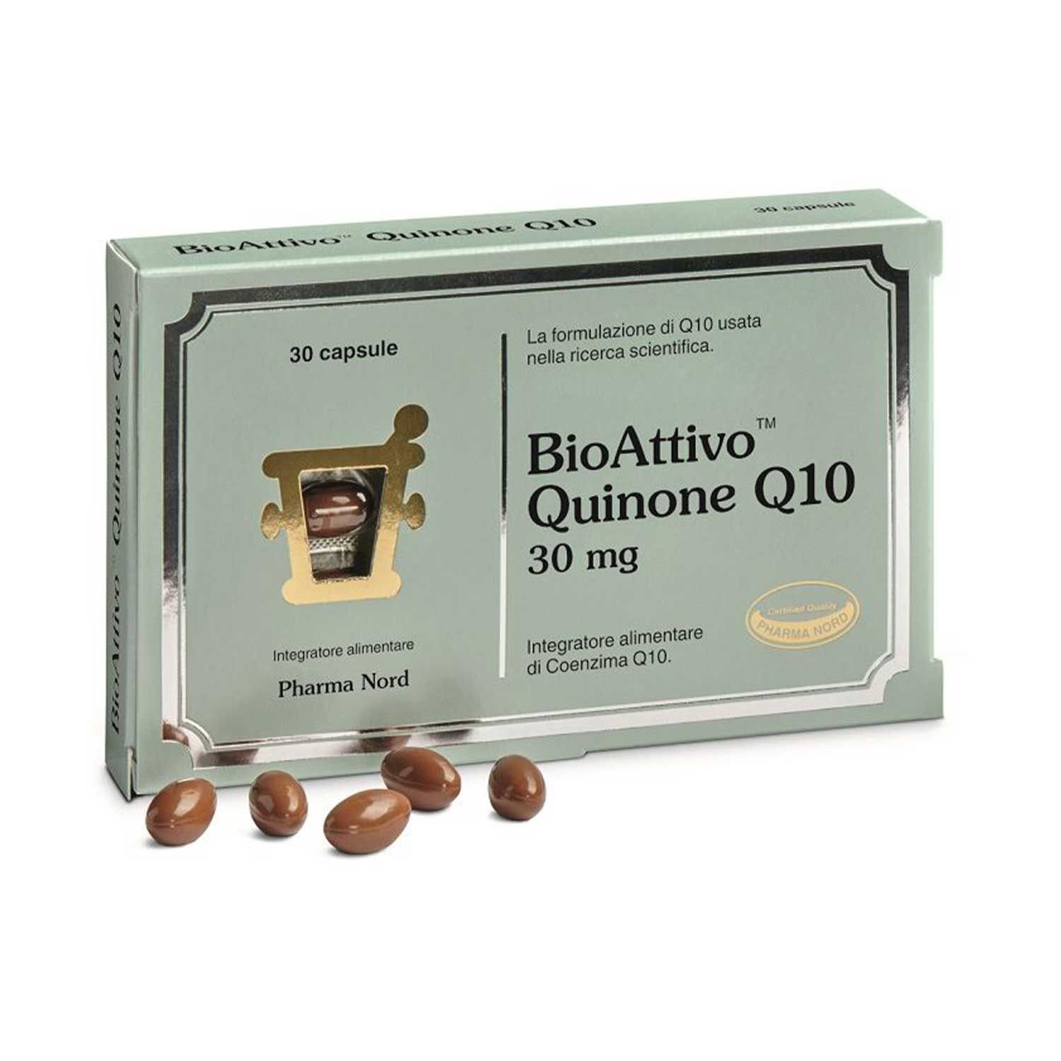 Bioattivo Quinone Integratore Coenzima Q10 30 Capsule