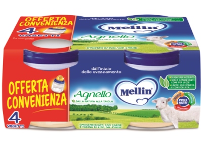 Mellin Omogeneizzato Agnello 4x80g