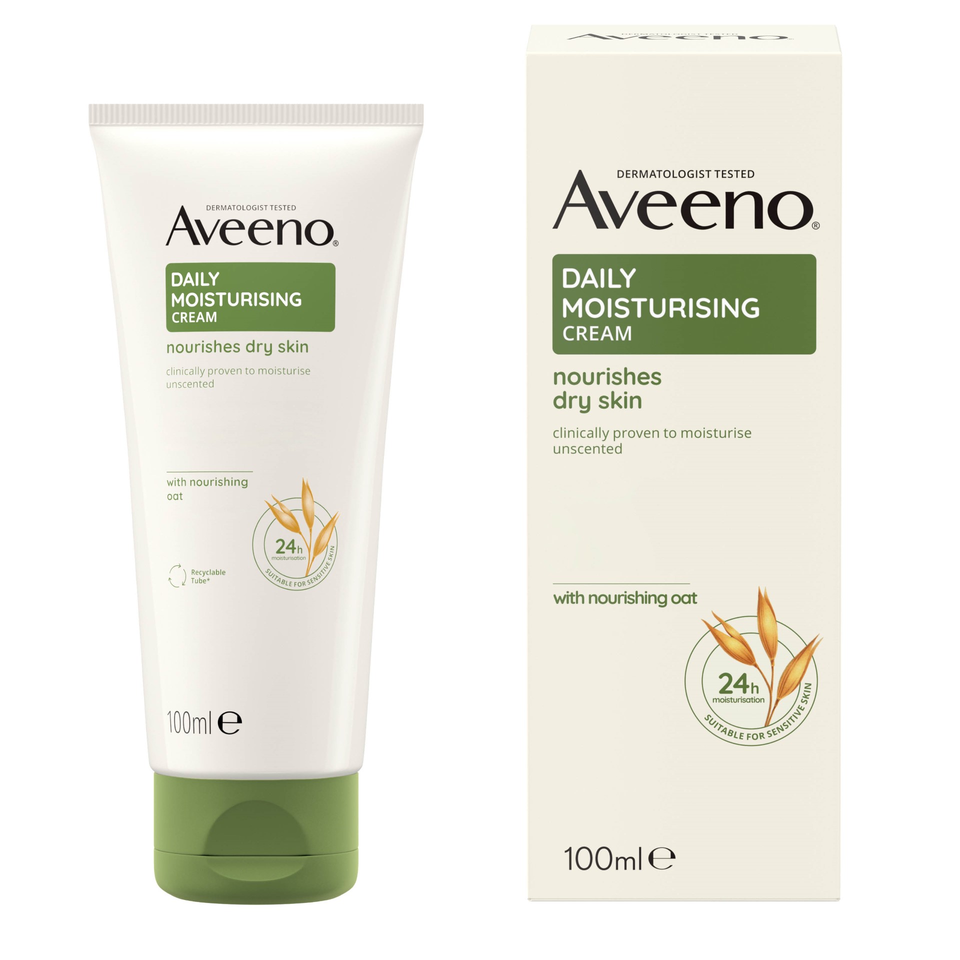 Aveeno Crema Corpo idratazione Daily Moisturising Con Avena Colloidale Pelle Sensibile 100ml