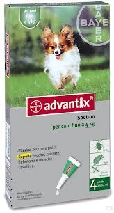 Advantix Spot On 4 Cani Fino A 4kg 4 Pipette